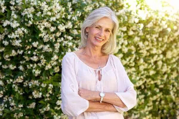 Older woman happy with urinary incontinence treatment Norwood Green