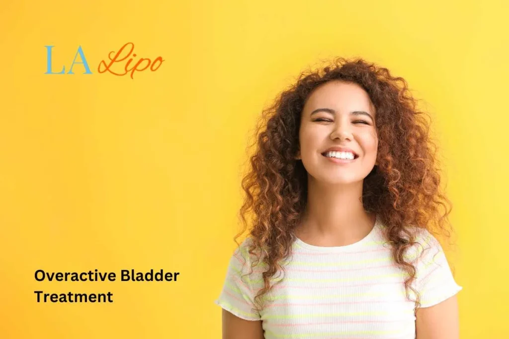 woman smiling about overactive bladder treatment Norwood Green solutions